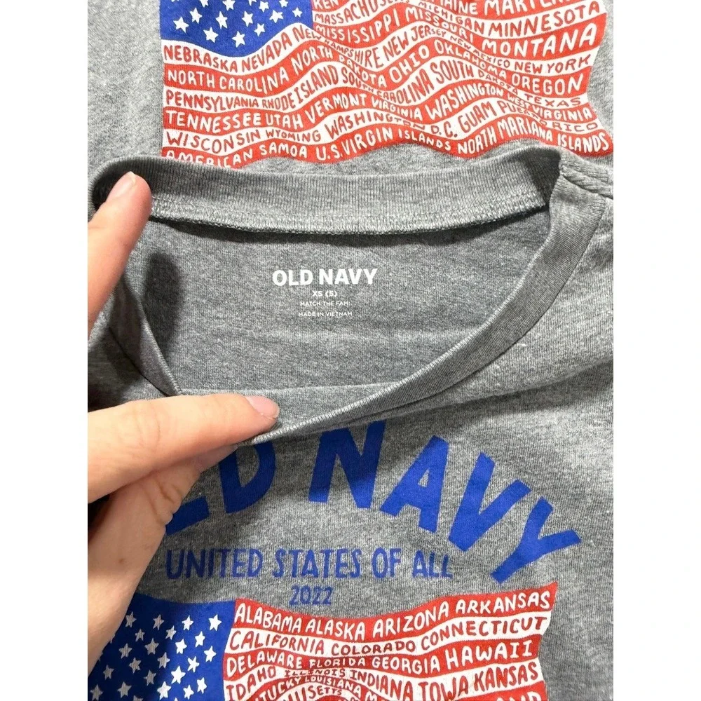 Gymboree Old Navy Girls Bundle Size 5 Cardigan Top T-Shirt 4pc Lot‎ Striped Flag